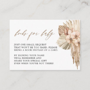 Pampas Grass Boho Baby shower Cartes de Demande de