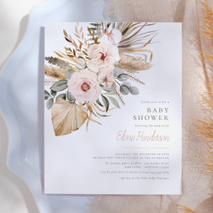 Pampas Grass Boho Désert Budget Baby shower fille