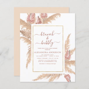 Pampas Grass Brunch Bubbly Boho Fête des mariées I