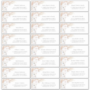 Pampas Grass Floral Nom Étiquette de adresse