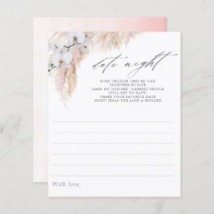 Pampas Grass Orchidées Fête des mariées Date Nuit 