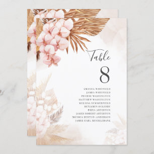 Pampas Grass Terracotta Siège Table Numéro 8