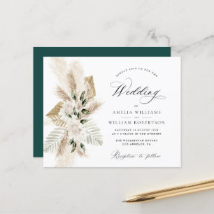 pampas herbe fleur sauvage verdure mariage