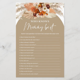 Pampas herbe terracotta boho qui connaît maman mie