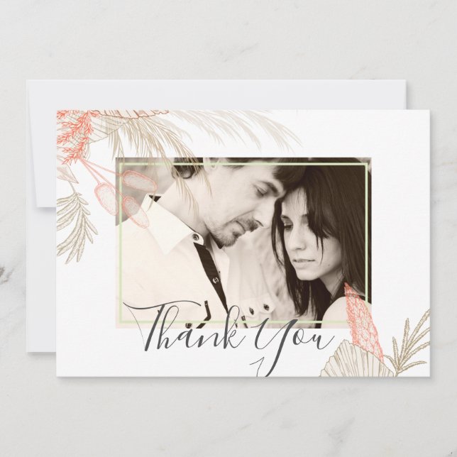 Pampas Tropical Grass Terracotta Mariage (Devant)