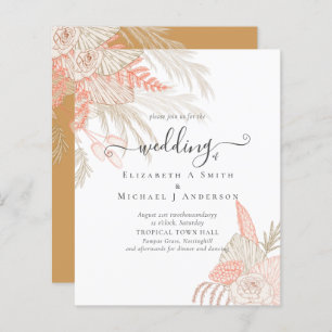 Pampas Tropical Grass Terracotta Mariage