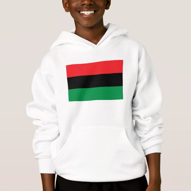 Pan African flag, Afro American Black history (Devant)