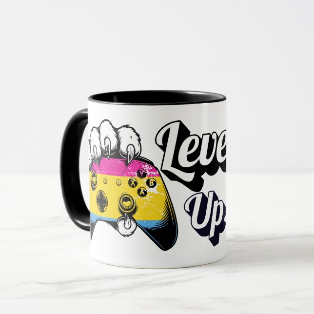 Pan Pride Level Up Tiger Paw Controller Mug 2026 (Devant gauche)