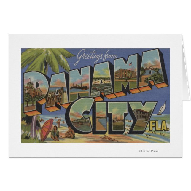 Panama City, Floride - Scènes de grandes lettres (Devant horizontal)