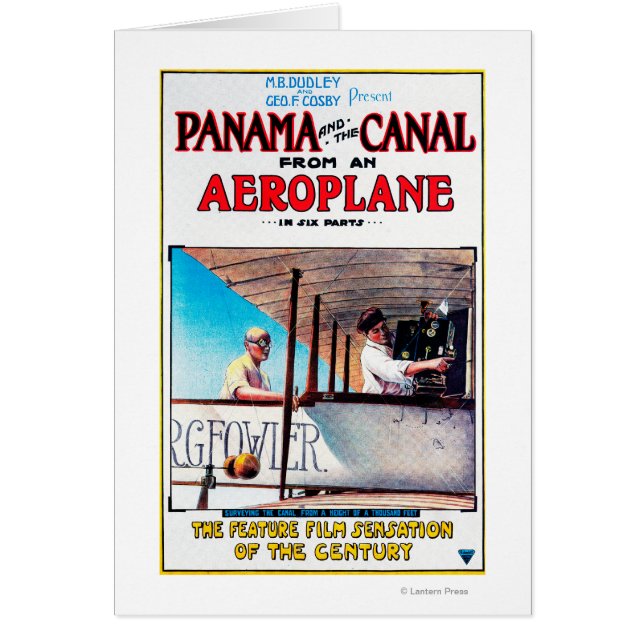 Panamá et l'affiche du film de l'avion Canal (Devant)