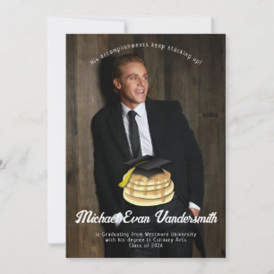Pancake Brunch Graduation Party Invitation