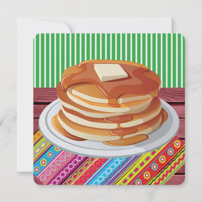 Pancake Supper - Fat Tuesday Invitation (Devant)