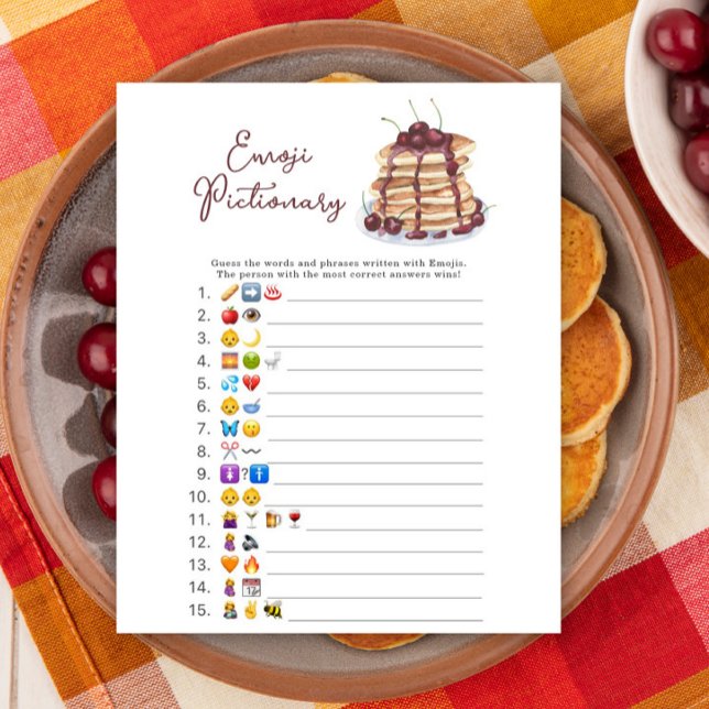 Pancakes baby shower Emoji Pictures jeu (Créateur téléchargé)