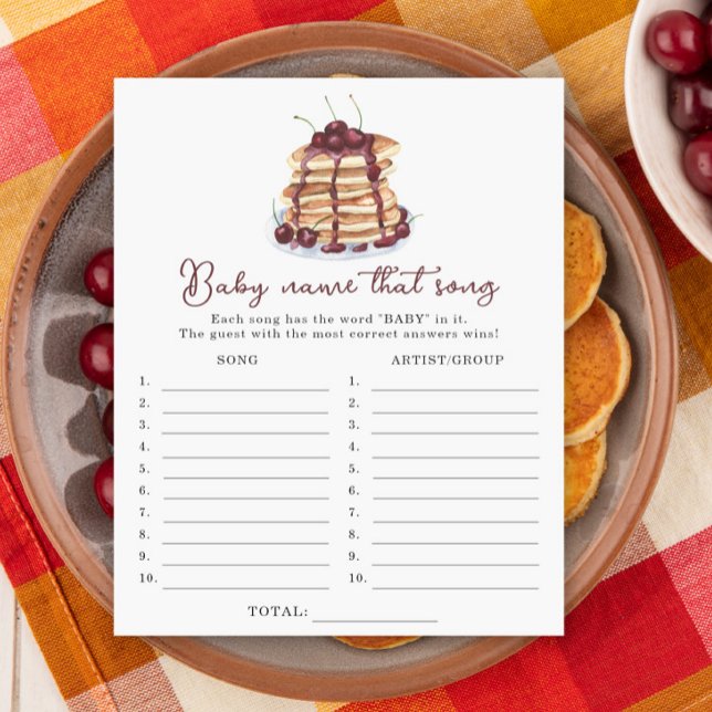 Pancakes baby shower Nom du jeu de chanson (Créateur téléchargé)