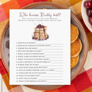 Pancakes baby shower - Qui connaît le meilleur jeu