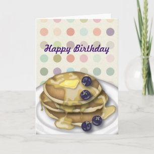 Pancakes Bonne Carte Pois Anniversaire