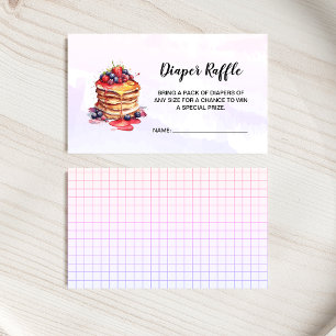 Pancakes Brunch Diaper Carte de fermeture du disqu