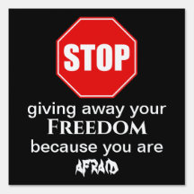 Black Stop Donnant Votre Symbole Freedom Yard