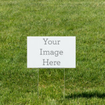 Pancarte Create Your Own Small Narrow Rectangle Yard Sign