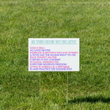 Dans Cette Maison Nous Croyons Yard/Office