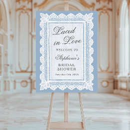 Pancarte de bienvenue pour la fête de mariage Lace
