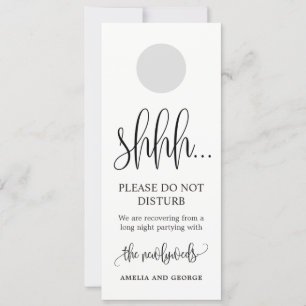 Pancarte de porte de mariage Ne pas déranger LCC