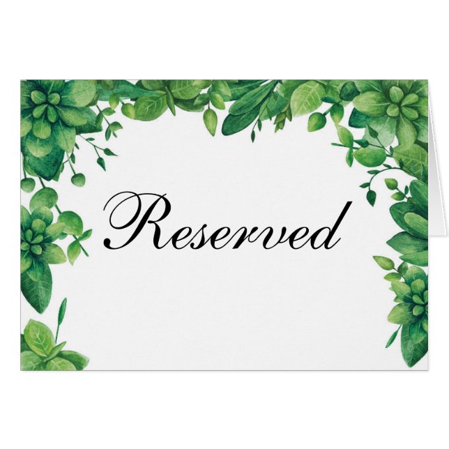 Pancarte de réservation pour mariage d'été. Carte  (Devant Horizontal)