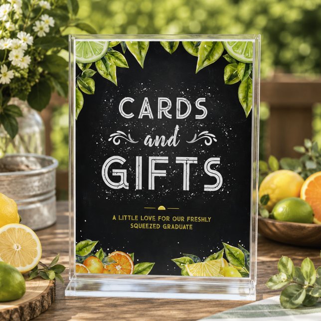Pancarte de table pour cartes et cadeaux  (Créateur téléchargé)