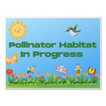 Habitat de pollinisateur supermignon en cours