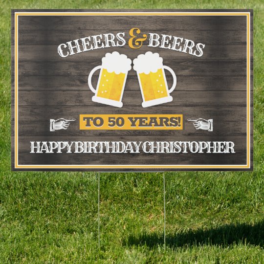 Pancarte Joyeux Anniversaire Pour La Biere Zazzle Fr