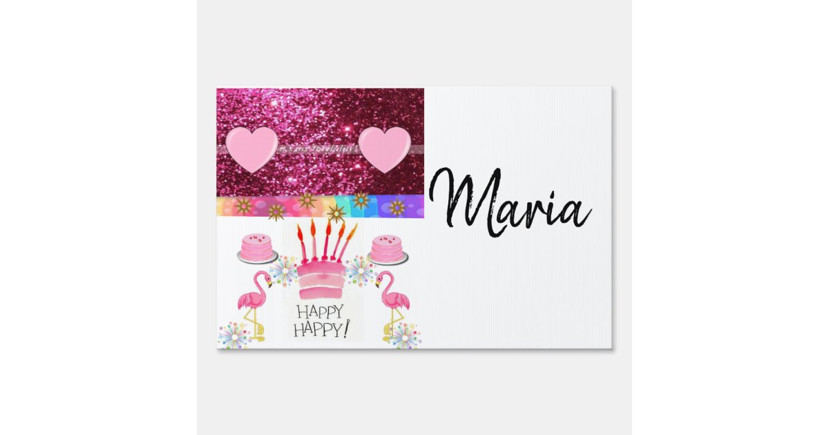 Pancarte Joyeux Flamant Rose Des Panneaux D Anniversaire Zazzle Fr
