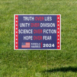 Pancarte Kamala Harris 2024 : La science de l'unité de la v<br><div class="desc">Allez-vous avec Biden,  amusez-vous à votre maison avec cette vérité sur les mensonges l'unité sur la division la science sur l'espoir de la fiction sur la peur Biden Harris 2024 panneau de cour,  ou donnez-le comme cadeau parfait pour les anti-Trump l'élection de Kamala Harris 2024</div>