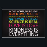 Pancarte #KindnessIsEverything Yard<br><div class="desc">Dans Cette Chambre...  Kindness Is Everything Yard Sign pour votre maison</div>
