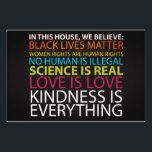 Pancarte #KindnessIsEverything Yard<br><div class="desc">Dans Cette Chambre...  Kindness Is Everything Yard Sign pour votre maison</div>