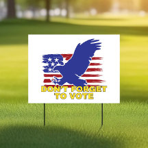 Le drapeau américain aux mots - N'oubliez pas de v