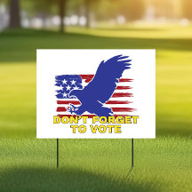 Le drapeau américain aux mots - N'oubliez pas de v