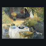 Pancarte Le Luncheon Claude Monet<br><div class="desc">Le déjeuner. Claude Monet. Reproduction d'oeuvres d'art célèbres dans le domaine public.</div>