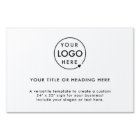 Logo d'entreprise | Jardin blanc minimaliste propr