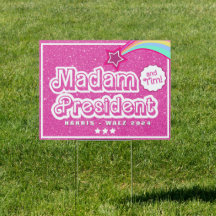 Pink Kamala Parties scintillant Madame la Présiden