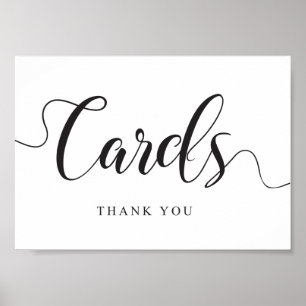 Pancarte pour cartes de mariage. Affiche pour boît
