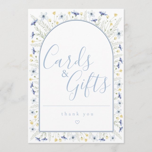 Pancarte pour cartes et cadeaux (Devant)