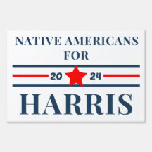 Symbole amérindien pour Harris 2024 Yard