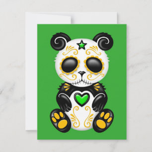 Panda à sucre Zombie vert