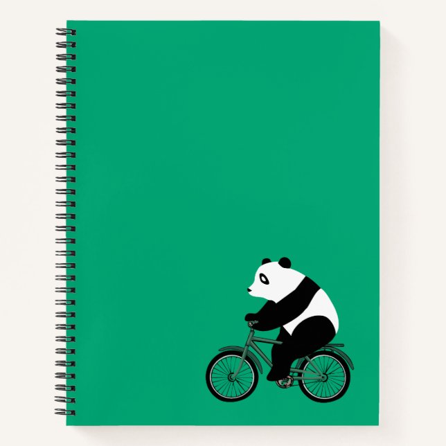 Panda à vélo Carnet (Devant)