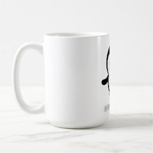 Panda à visage noir mignon sur tasse