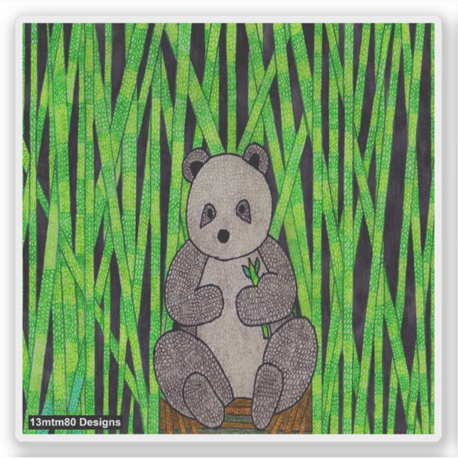 Panda - Autocollant (Devant)