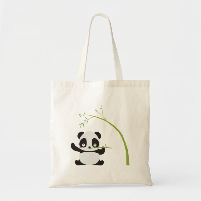 Panda Bamboo Sacs fourre-tout de conception mignon (Devant)