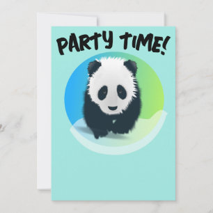 PANDA BEAR ANNIVERSAIRE PARTI INVITATIONS PERSONNA