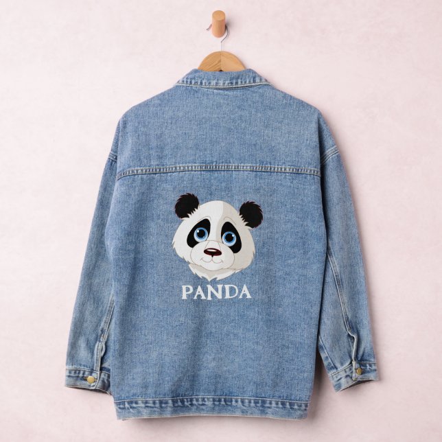 Panda Bear Design Denim Veste (Hangar)