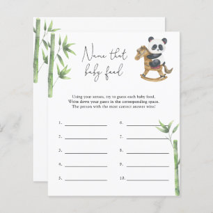 Panda bear - Nom de bébé Food douche jeu